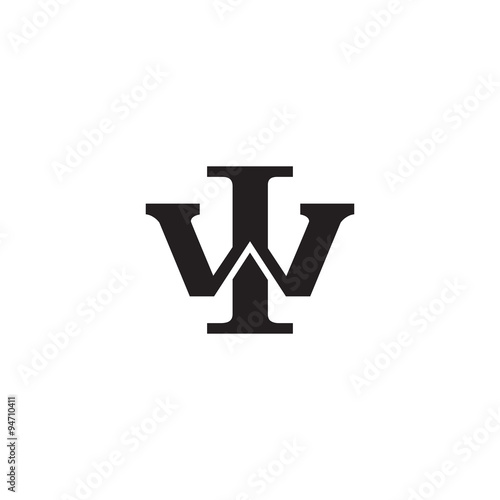 Letter W and I monogram logo