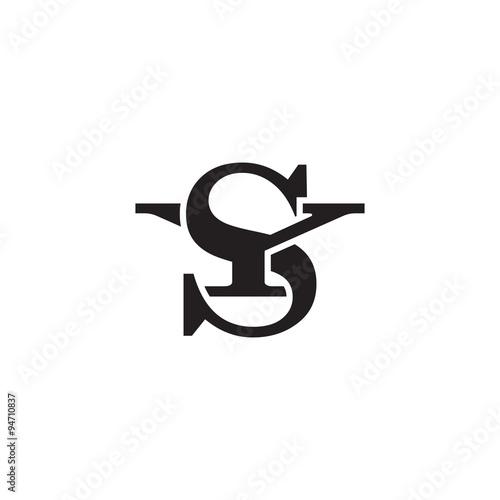 Letter Y and S monogram logo