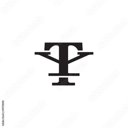 Letter Y and T monogram logo