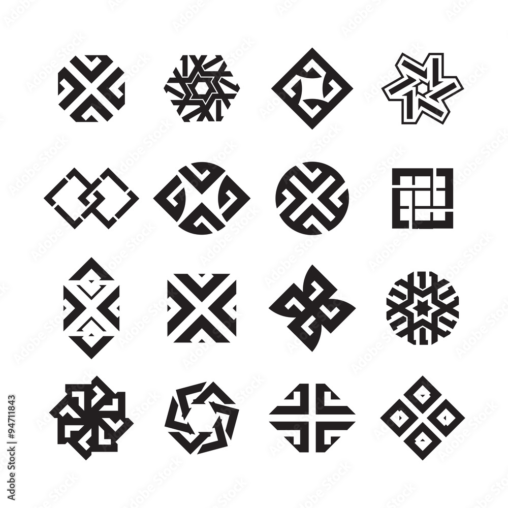 set of pattern Line logo collection set of pattern Line logo collection