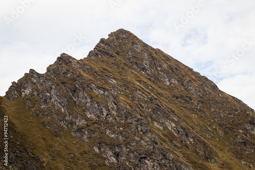 Carpathian mountains along the Transfagarasan highway