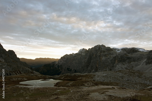 Cime di Lavaredo or Drei Zinnen / The Tre Cime di Lavaredo are three distinctive battlement-like peaks, in the Dolomites.