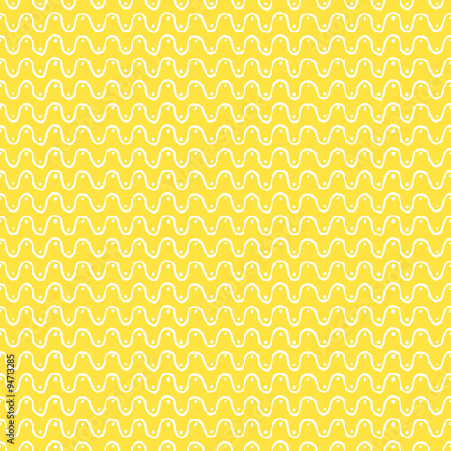 White Lines with Dots Pattern on Yellow Background