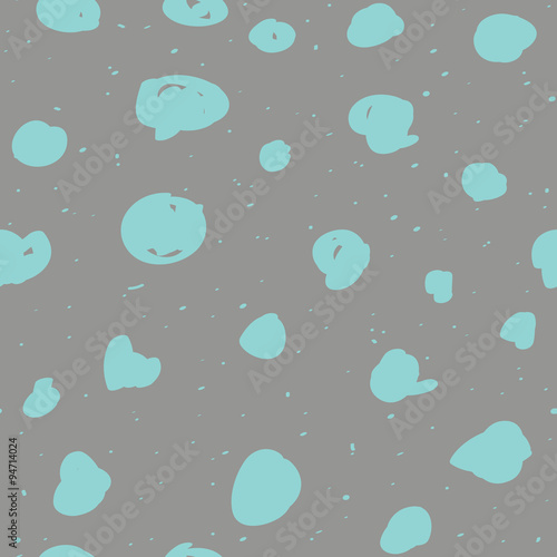 Seamless pattern design with sketchy dots and spots