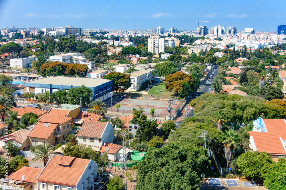 Bird's Eye View of Tel Aviv Suburbs