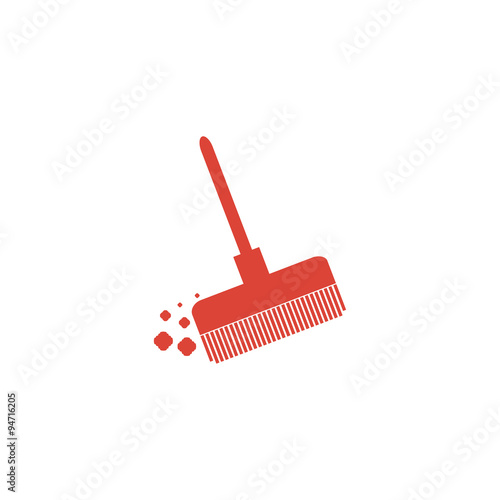 Broom vector icon