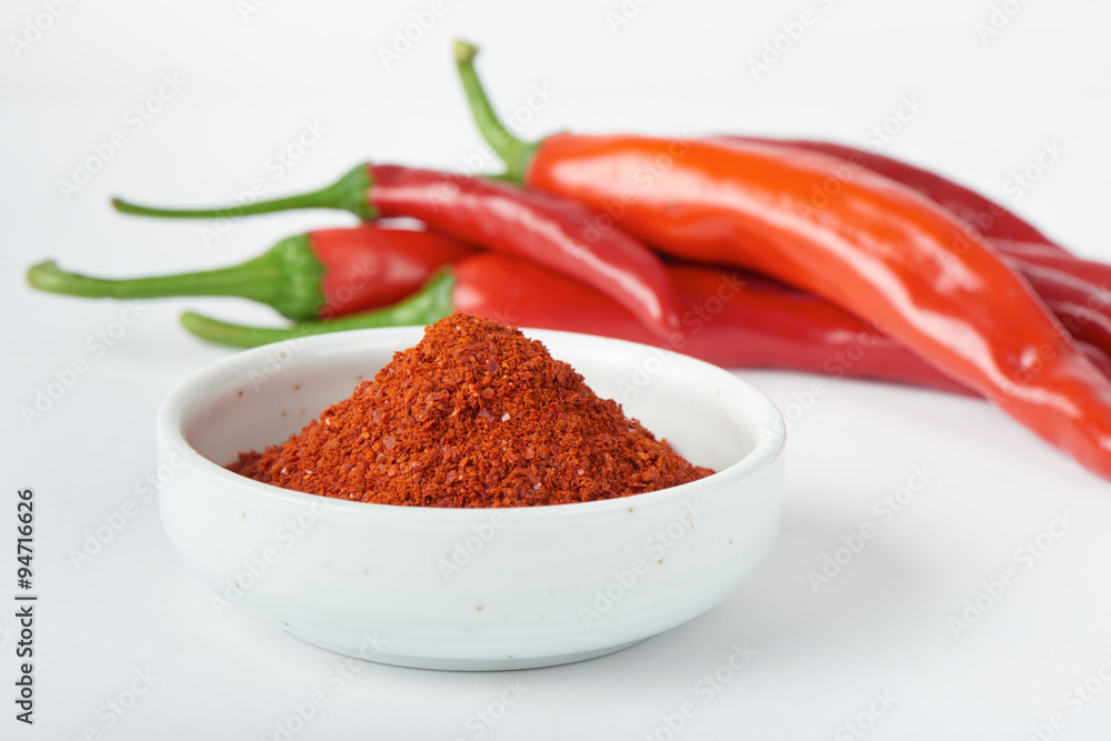 Korean chili pepper powder and chili pepper Korean chili pepper powder and chili pepper