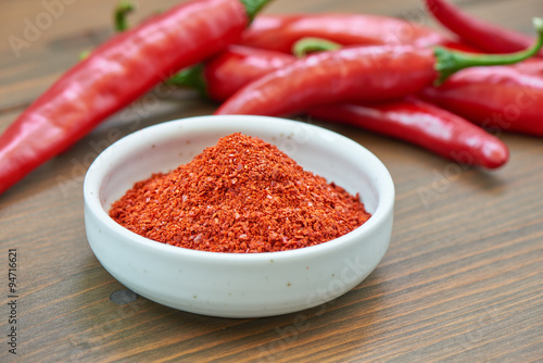 Korean chili pepper powder and chili pepper