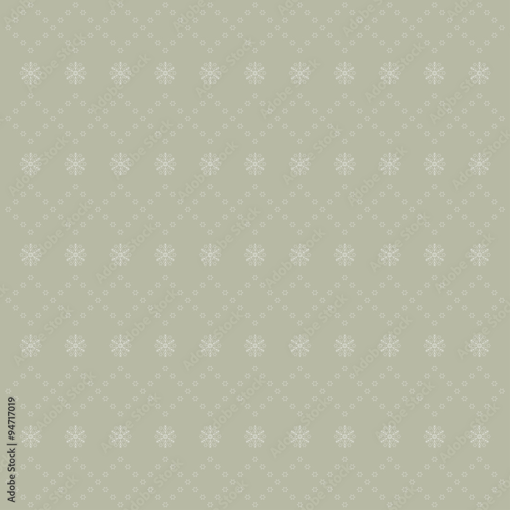Light silver abstract Christmas background with white stars