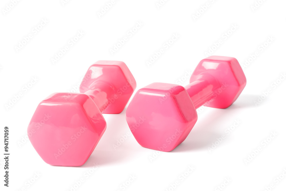 pink dumbells pink dumbells