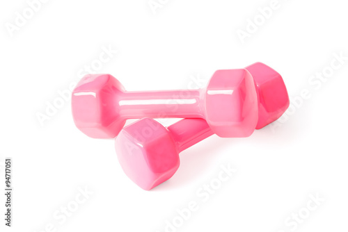 pink dumbells