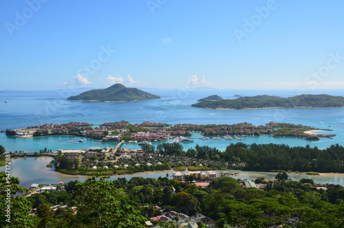 View on fragment of Mahe Island, Seychelles