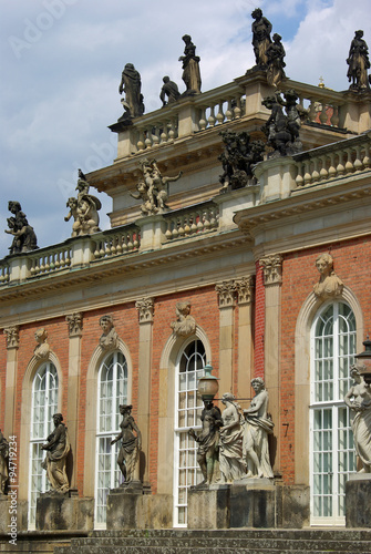 Potsdam, terrasses et statues du Neues Palais, Allemagne