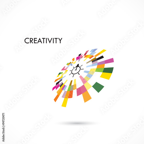 Creative circle abstract vector logo design template. Corporate
