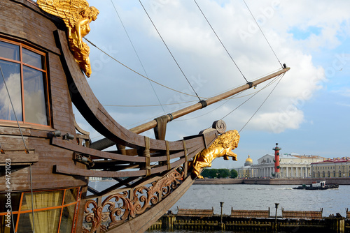 St. Petersburg, the bowsprit of the frigate "Grace"