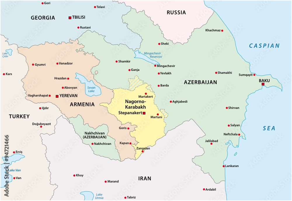 nagorno-karabakh conflict map