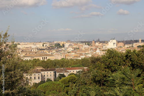 Rome,Italy,View of Rome from the Janiculum hill.