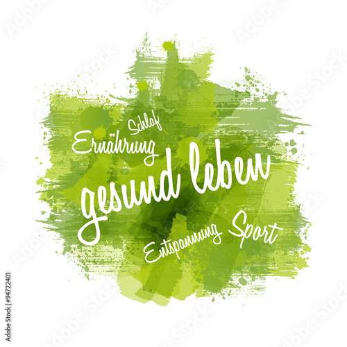 Gesund leben | Abstract Watercolour Painting