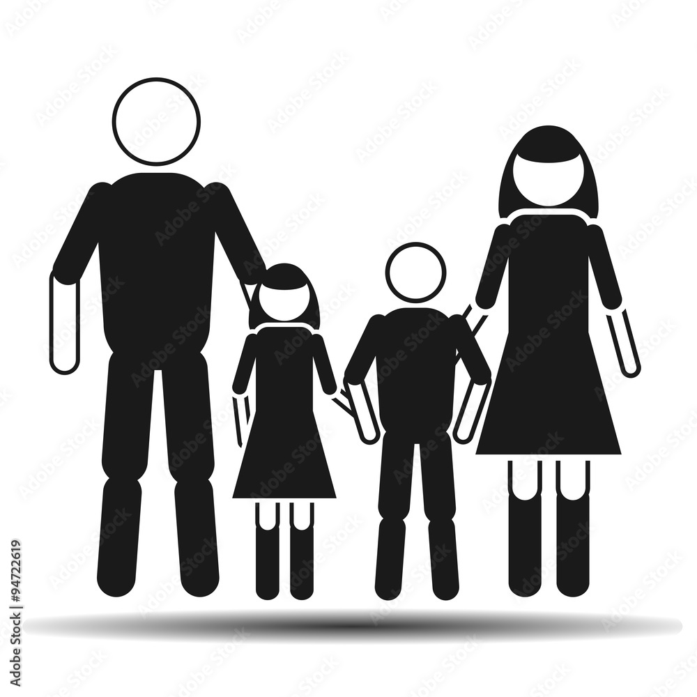 dad mom daughter and son flat dad mom daughter and son flat