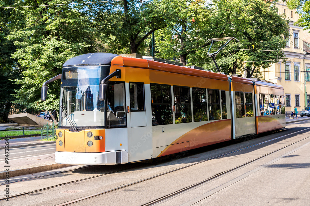 Fototapeta premium Tram in Krakow