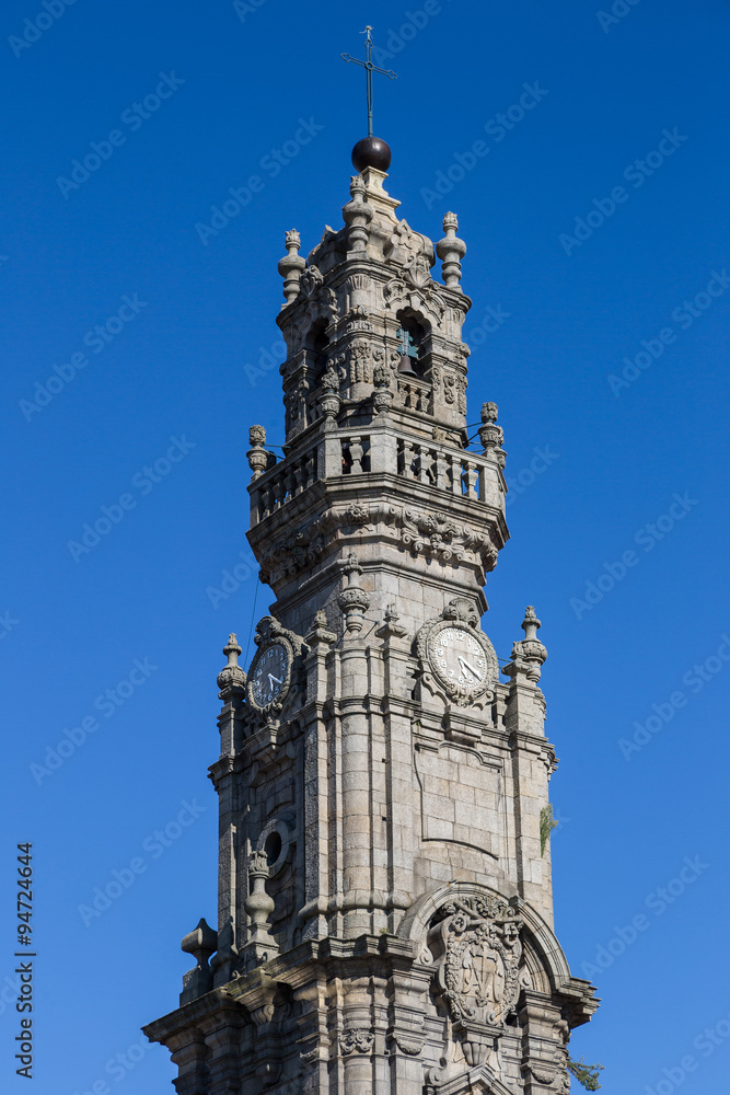 Bell tower in Porto, Portugal