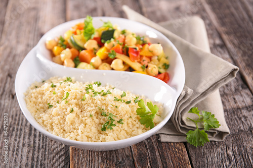 couscous and vegetable