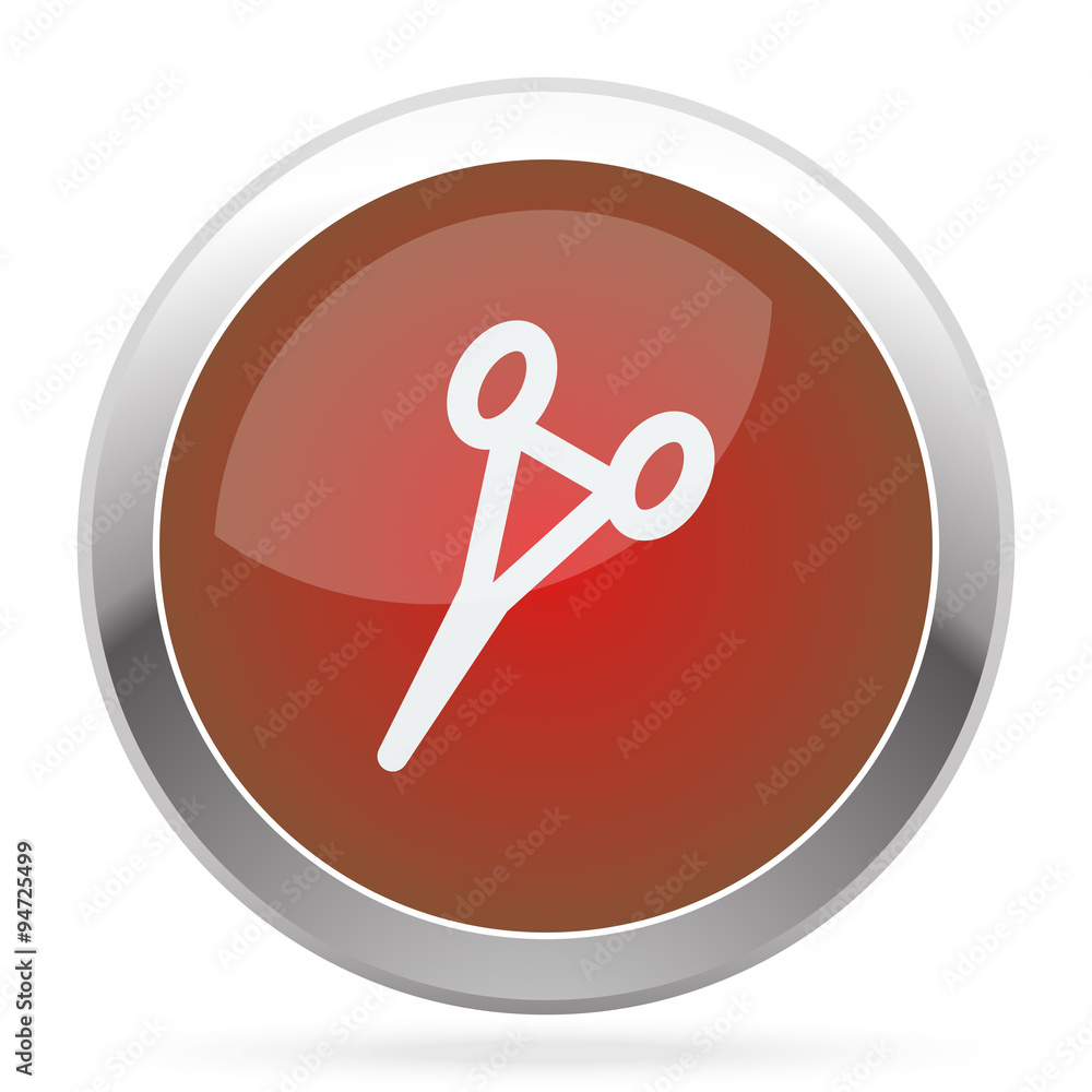 White Surgical Clamps icon on red web app button White Surgical Clamps icon on red web app button