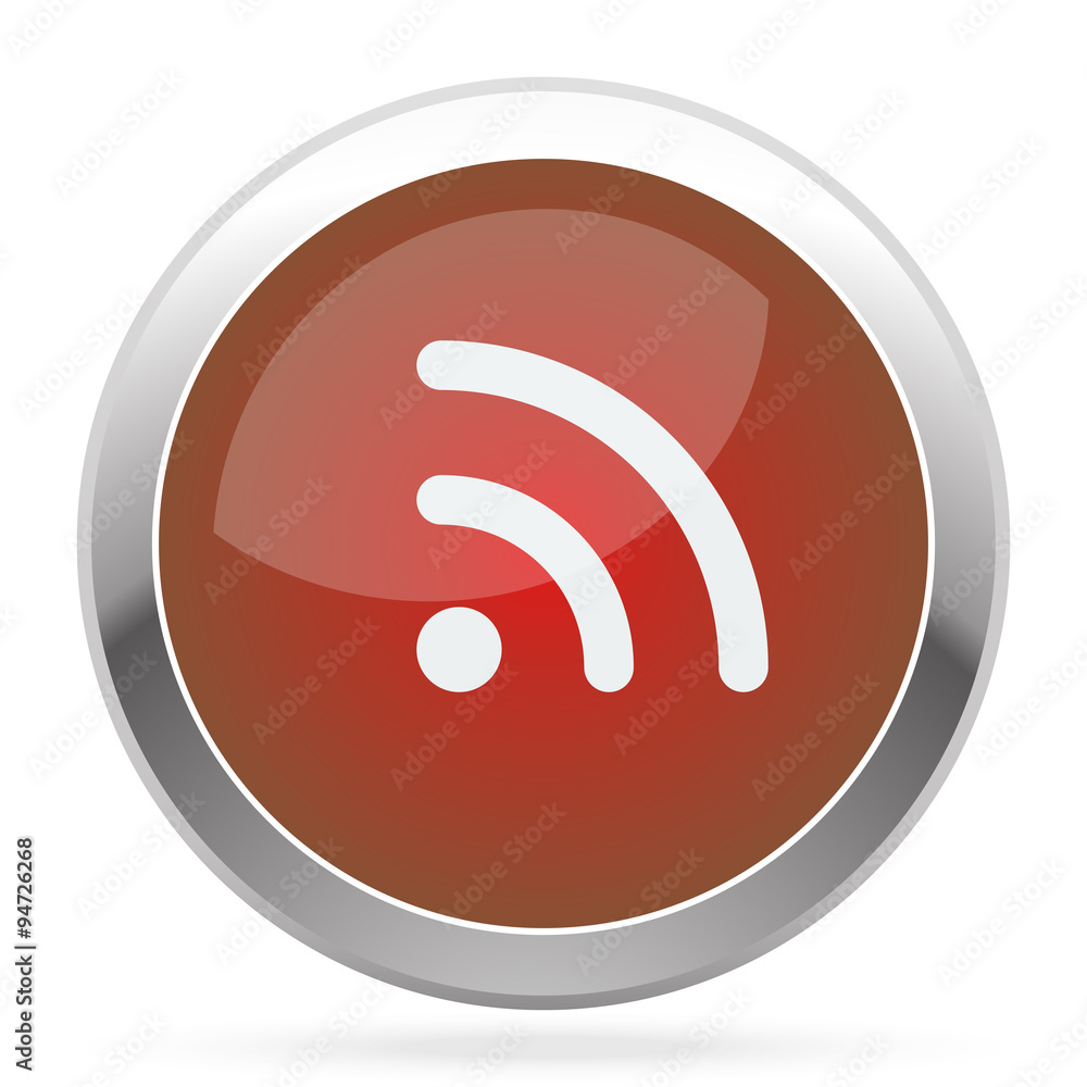 White Rss icon on red web app button White Rss icon on red web app button