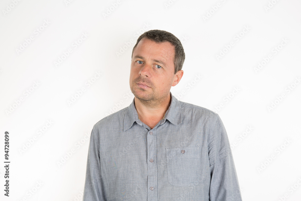 Casual man looking at camera Casual man looking at camera
