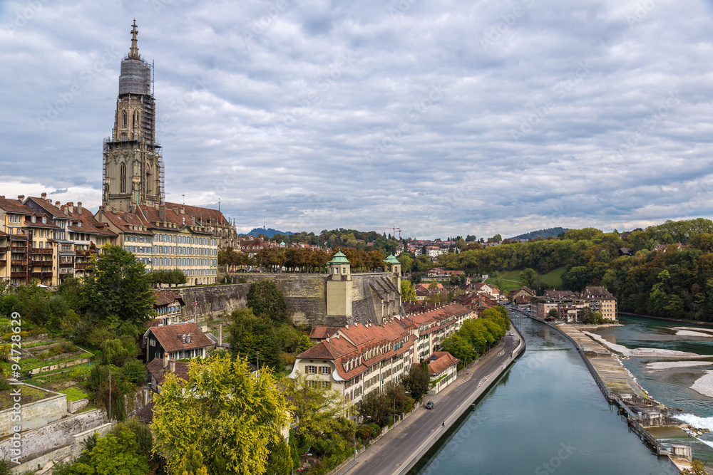 Bern and Berner Munster cathedral