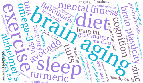 Brain Aging Word Cloud