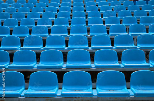 Empty seats in a stadium