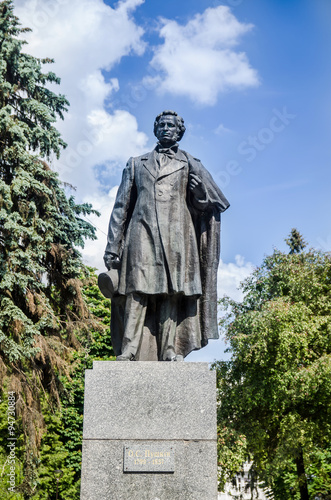 Statue of Alexander Pushkin, ternopil, ukraine