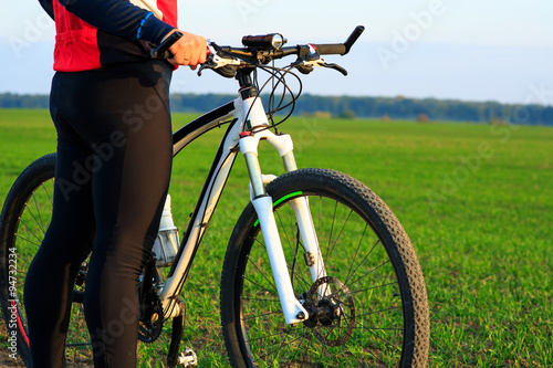 Mountain Bike cyclist riding outdoor