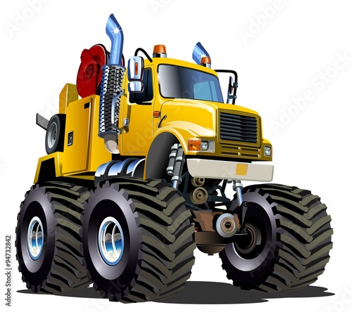 Cartoon Monster Tow Truck