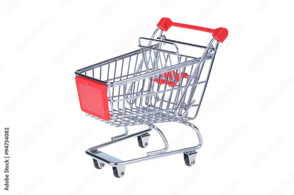 shopping cart isolated on white background