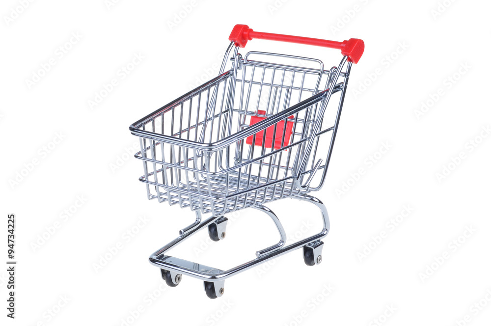 shopping cart isolated on white background