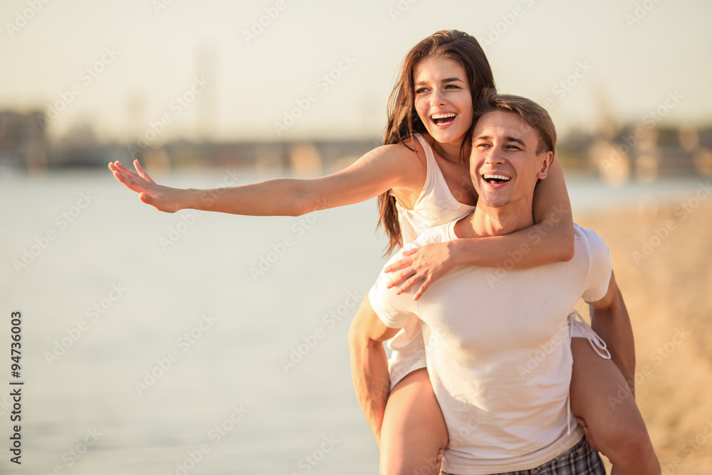 Loving couple on a date Loving couple on a date