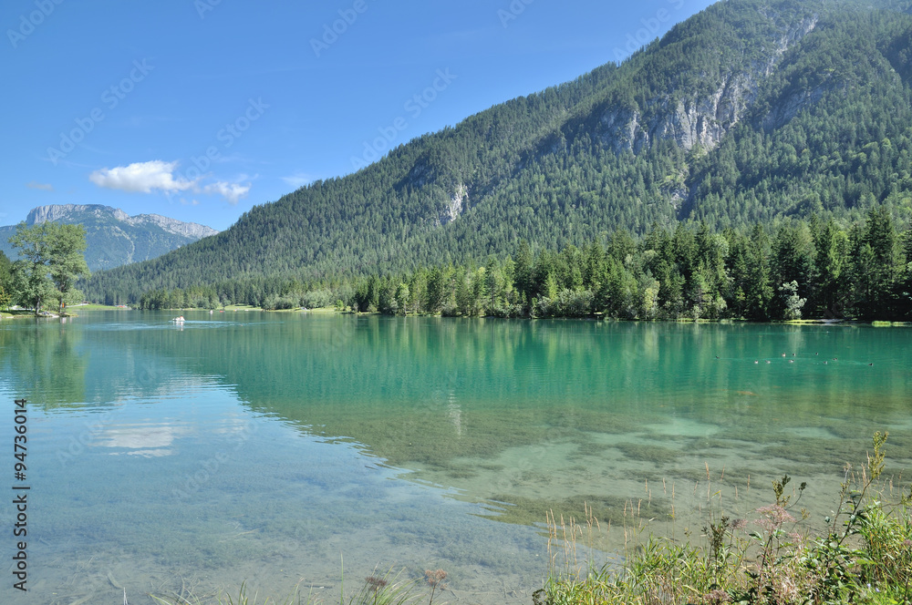 der Pillersee im Pillerseetal bei Sankt Ulrich am Pillersee,Tirol,Österreich