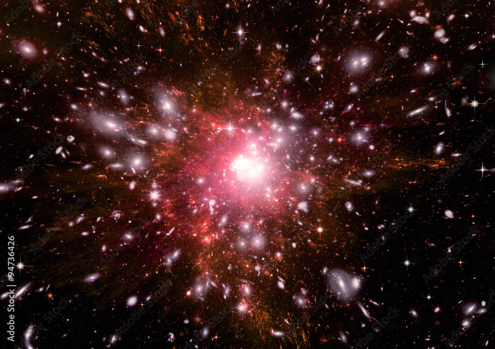 galaxy in a free space galaxy in a free space
