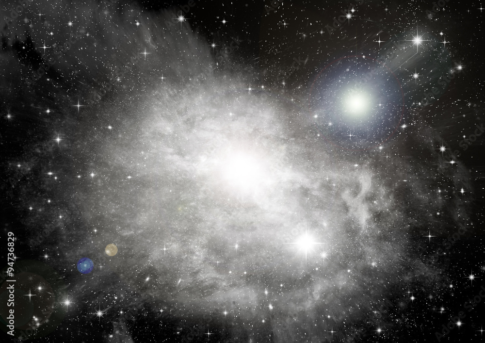 Obraz premium galaxy in a free space