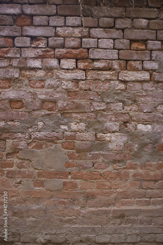 Old brick wall  Texture of vintage brickwork