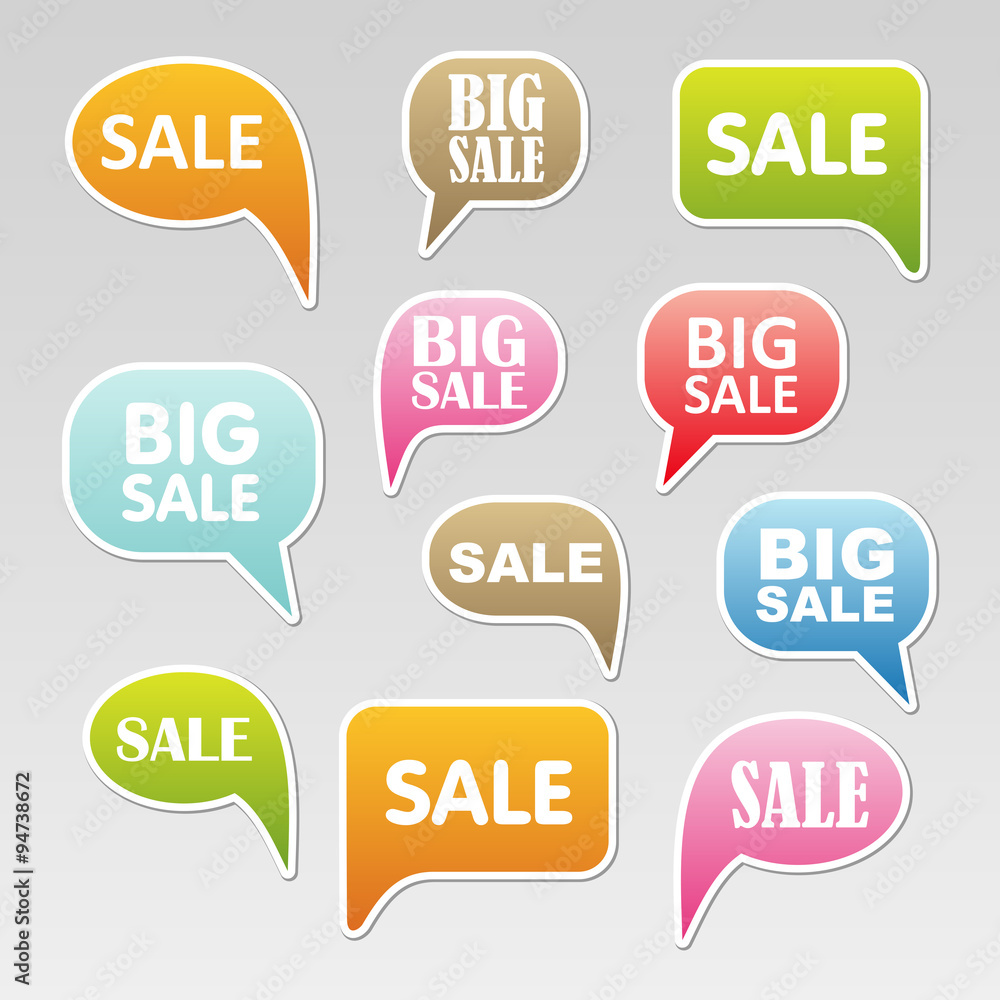 Retail Sale speech bubble, discount Retail Sale speech bubble, discount
