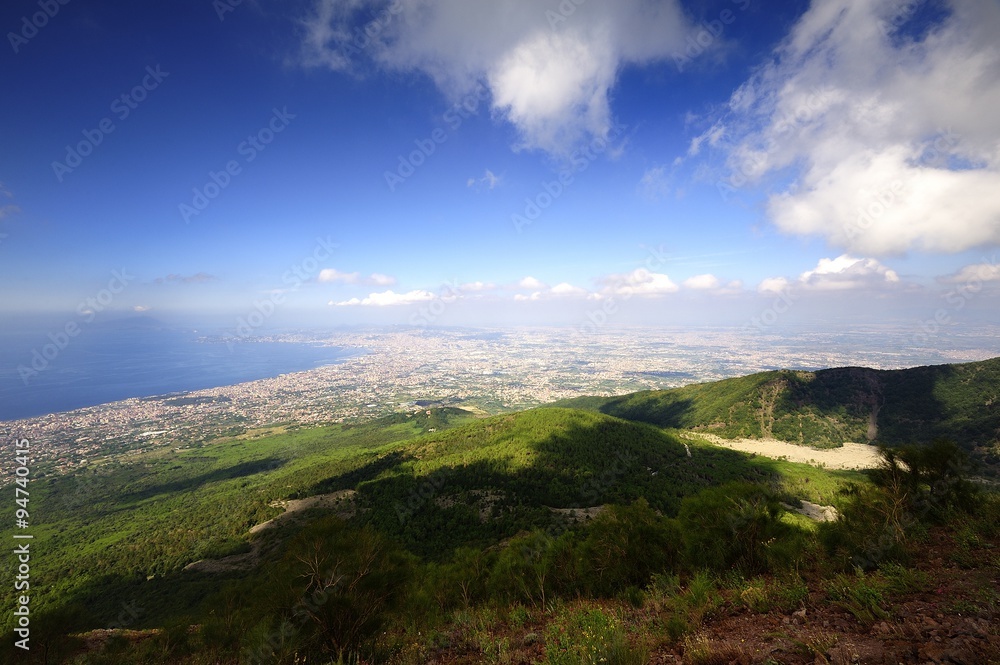 Amalfi Coast from Mount Vesuvius