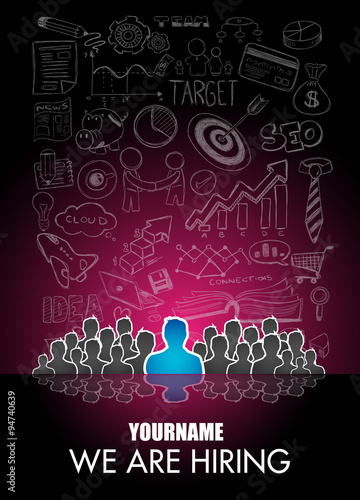 We Are Hiring background for your hiring posters and flyer.