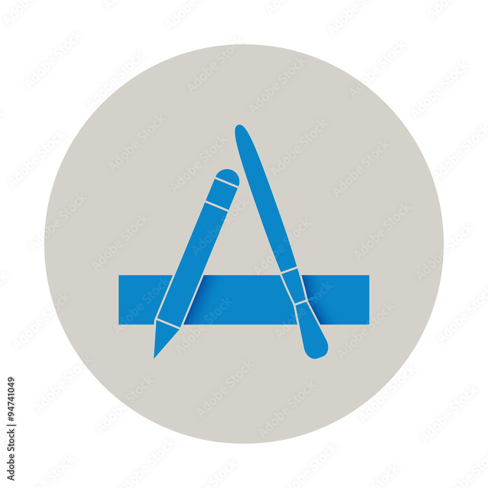 Outline vector apps shop icon for web and mobile in flat
Outline vector apps shop icon for web and mobile in flat