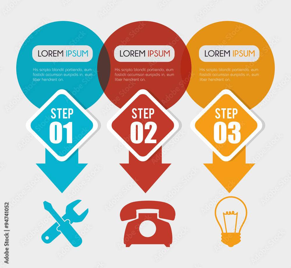 Infographic layout graphic design