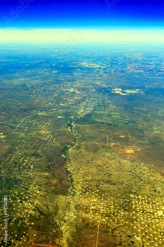 Aerial view of some lands