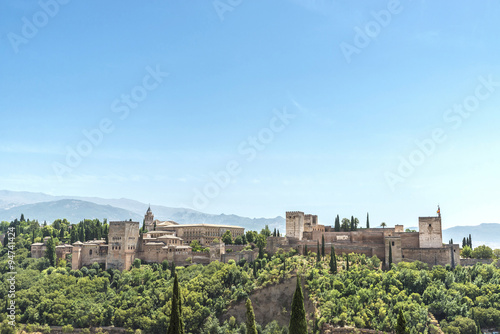 The Alhambra in Granada  Spain
