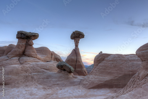 Utah Desert Hoodoos at Dusk